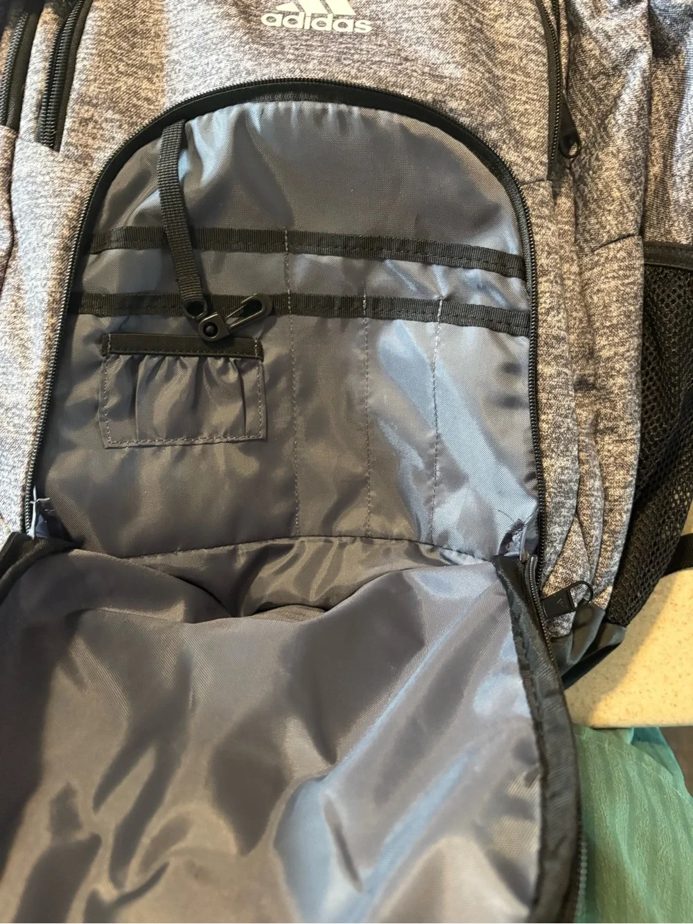 adidas Gray Heather and Black Men's Backpack